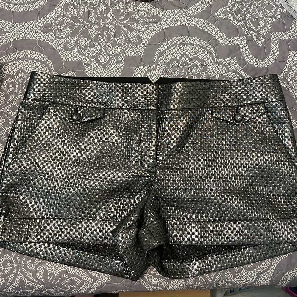 Women’s Size 12 Express Black and Silver Dressy Shorts